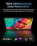 16.1'' 144Hz Portable Gaming Monitor, 106% Srgb 1080P Fhd Kickstand Portable Monitor With Hdr, Ultra Slim, Eye Care, External Second Screen For Laptop, Pc, Ps5, Mac, Xbox-Z1Fc