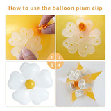 155Pcs Daisy Balloon Arch Garland Kit Macaron Pink Yellow Retro Orange White Heart Balloons With Plum Clip Daisy Shaped Flower For Two Groovy Party Decor Daisy Theme Wedding Birthday Mother’S Day