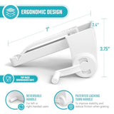 Restaurant-Grade Italian Cuisine Rotary Cheese Grater With Handle - Perfect Heavy-Duty Parmesan Cheese Grater - Effortlessly Shred And Shave Cheese With 2 Easy To Clean Stainless Steel Drum Blades