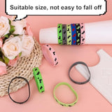 30Pcs Pixel Silicone Bracelets, Pixel Theme Party Favors Funny Game Themed Wristbands For Birthday Party Celebration Decorations Supplies