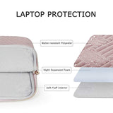 Bagsmart Laptop Sleeve Bag Compatible With Air/Pro, 13-13.3 Inch Notebook, Compatible With Pro 14 Inch, Air M2 Sleeve 13 Inch, Repellent Protective Case With Pocket, Pink