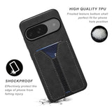 Case For Google Pixel 10/Pixel 10 Pro, Pu Leather Wallet Case With Credit Card Slot Holder Ultra Slim Shockproof Protector Cover For Pixel 10/10 Pro, Black