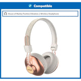 Ear Pads Replacement Cushion Earpads Compatible With House Of Marley Positive Vibration 2 Wireless Headphone,Replacement Ear Pad With Skin-Friendly Soft Protein Leather And Memory Foam