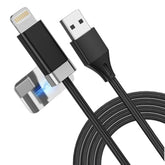 Staycable Usb A To Lightning Cable With Magnetic Keeper 3.3Ft, Fast Charging And Data Sync, Braided Anti-Tangle Cord For Phone 12,13,14, Desk Accessories Original Design