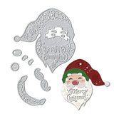 Christmas Santa Claus Metal Cutting Dies For Card Making Supplies, Christmas Santa Claus Die Cuts Embossing Stencil Template Tool For Diy Scrapbooking Paper Card Photo Album Craft Decoration