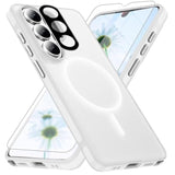 Samsung Galaxy S26 Ultra Clear Case with Magsafe Compatibility, 15 FT Military Grade Drop Protection, Screen Protector, and Lens Protector, Non-Slip Shockproof Phone Case for Galaxy S26 Ultra