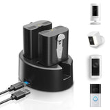 Replacement For Ring Battery 2 Pack With Ring Battery Charger - 6040Mah For Ring Doorbell And Cameras