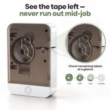 Label Maker Machine With Tape Portable Bluetooth Mini Sticker Printer Wireless Small Labeler With Multiple Templates For Home School Office Organization