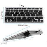 Upgraded Pc Computer Laptop Mini Usb Wired Keyboard For Mac And Windows 78 Scissor Keys Small Super Thin Compact Multimedia Keyboard