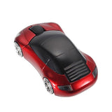 Sport Car Shape 2.4Ghz Wireless Mouse Optical Cordless Mice With Usb Receiver For Pc Laptop Computer 1600Dpi 3 Buttons Red
