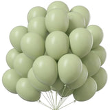 Sage Green Balloons 52Pcs 12 Inch Dusty Green for Birthday & Baby Shower Decor