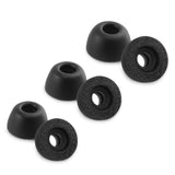 Replacement Foam Ear Tips For Bowers & Wilkins Pi8 / Pi7 / Pi7 S2 / Pi6 / Pi5 / Pi5 S2 Earbuds, Ultimate Comfort, 3 Pairs (S/M/L, Black)
