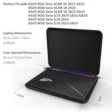 Smatree 18 inch ASUS Gaming Laptop Hard Sleeve for ASUS ROG Strix Scar 18 2025 G835/2024/2023 G834, for ASUS ROG Strix G18 2025/2024/2023 G814, Protective Carrying Case for ASUS ROG Strix 18