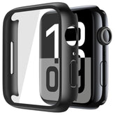 2 Pack Tempered Glass Case Compatible For Apple Watch Series 11 (2025) Series 10 46Mm, Hard Pc Screen Protector Overall Protection Ultra-Thin Lightweight Scratch-Resistant Cover For Iwatch, Black