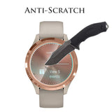 (3 Pack) Smartwatch Screen Protector Compatible For Garmin Vivomove 3S (Not For Garmin Venue 3S) Tempered Glass 2.5D Arc Edges 9 Hardness Hd Anti-Scratch Bubble-Free