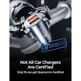 45W Super Fast All-Metal Car Charger, Quick Charge for iPhone & Samsung
