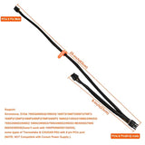 Pcie 8 Pin Male To Dual 8 Pin (6+2) Male Pci Express Power Adapter Sleeved Cab