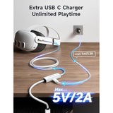 Link Cable 16Ft With Charging Compatible With Meta Quest 3S/Quest3/2/Pro Accessories? Charging While Playing? Usb 3.0 High Speed Data Compatible With Oculus 3S/3/2/Pro, Pico 4, Pc Vr, Steam Vr