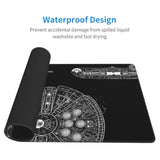 Mouse Pad Desk Mat Gaming Large Keyboard Cute Office Desktop Computer Laptop Black Xxl Long Giant Big Cool Design Unique For Women Girls Men Boys Gamer Oversized Mousepad
