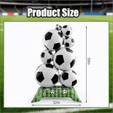 Soccer Party Decorations,2PCS 59 Inch Giant Foil Soccer Balloons