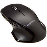 Full Size Ergonomic Wireless Mouse With Fast Scrolling, Compatible With Pc, Mac, Laptop - Black