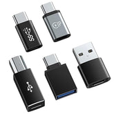 Usb A3.0 To Usb C,C Females To Usb2.0, C To Type C Females,C To Usb B,Iphone Female To Type C Compatible With Iphone 16 15 14,Samsung Galaxy, Laptop (5 Packs)