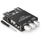 ZK-1002T Bluetooth 5.1 Amplifier Board, 100W+100W 2.0 CH Stereo Audio Amp Module with TPA3116D2 Chip, Treble & Bass Control, DIY Speakers Power Amp