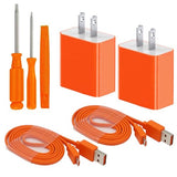 2 Pack Charger Charging Cable Compatible for Ring Enabled Video Doorbell (Released in 2020) 2/3/3 Plus/ 4, Peephole Cam, Doorbell Pro, Camera Battery
