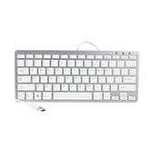 Usb Slim Mini Wired 78 Key Small Super Thin Compact Keyboard For Desktop Laptop Pc Win 7 Mac (White)