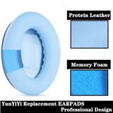 Ear Pads Cushions + Headband Replacement Earpads Compatible With Bose Quietcomfort 45 Qc45 35 Qc35, Qc35 Ii Over-Ear Headphones Easy Diy Installation,Protein Leather Parts (Sky Blue Kit)