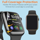 6 Pack For Apple Watch Series 10 46Mm Screen Protector, Easy Installation Kit, Bubble Free, Full Coverage, Self-Healing Anti-Scratch Soft Tpu Iwatch Film