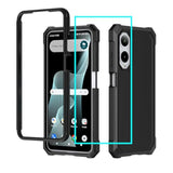 Cricket Icon 6 AT&T Verge Case with Screen Protector Military Grade Black