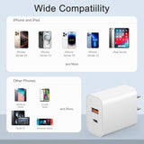 Usb C Charger Block Charging Block Type C Charger 20W Wall Chargers 4 Pack For Iphone 16/16 Plus/16 Pro/16 Pro Max/Iphone 15/15 Pro/15 Pro Max/14/13/12 Pro/Samsung//Android
