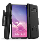 Galaxy S10E Belt Clip Case (2019 Duraclip) Slim Grip Cover W/Holder For Samsung Galaxy S10 E (Black)