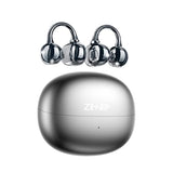 S26 Wireless Clip on Earbuds, Open Ear Wireless Bluetooth 5.4 Headphones with Mic, IPX5 Waterproof, 35Hr Play time, Light Weight -Rose-Gold