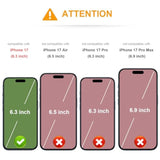 Leather Wallet Case for iPhone 17 with Credit Card Holder and Money Pocket