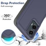 Motorola Moto G 5G 2024 Dual Layer Protective Case with HD Screen Protector - Military Grade Bumper Tough