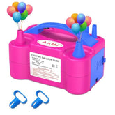 Electric Balloon Pump, Portable Dual Nozzle Balloon Air Pum Inflator B