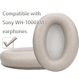 Replacement Ear Pads Compatible With Sony Wh-1000Xm3 Over-Ear Headphones, Wh-1000Xm3 Earpads Cushions With Protein Leather And Memory Foam (Apricot Color)