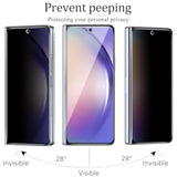 2 Pack Privacy Screen Protector For Samsung Galaxy Z Fold 5 Anti Spy Private Tempered Glass, Anti-Scratch, Bubble Free
