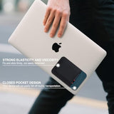 Portable Hard Drive Sleeve For Laptop, Stick On Pouch With Reusable Adhesive, For Sandisk, Samsung, Crucial, Portable External Solid State Drive Ssd Hard Drive Carrying Case Closed Pocket, Black