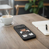 iPhone 17 Pro Max Case for Boys, Funny Aesthetic Soft Silicone Gel Rubber Shockproof Cover Full Body Drop Protection, Black