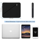 Laptop Sleeve Case 15.6 Inch, Traveling Carrying Computer Sleeve Bag With Zippered Pocket, Shockproof Protective Laptop Cover Compatible For Apple Notebook, Hp, Dell, Acer, Asus, Lenovo, Black