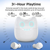 Wireless Earbuds for Kids, Headphones with Cute Panda Charging Case with Mic, Noise Cancelling,Typ-C, 3D Stereo Waterproof Bluetooth buds for Sport &