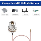 Ipex/U.Fl To N Type Female 8" Rg178 Pigtail Cable For 915Mhz Lora Antenna Pci Wifi Card Wireless Wifi Router Meshtastic Router External Antennapack Of 2