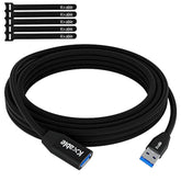 Usb 3.0 Extension Cable 15 Feet, Type A Male To Female Extender Cord, Nylon Br