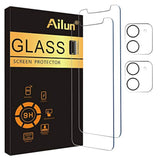 2-Pack Tempered Glass Screen and Camera Lens Protector for iPhone 11 6.1 Inch