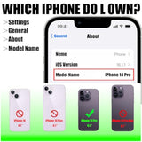 Genuine Leather Wallet Case for iPhone 14 Pro 6.1" with 4 Card Slots and RFID Blocking - Amber