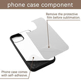 10 Pcs Heat Press Blank Phone Case For Iphone 14 6.1 Inch,Matte Black Soft Rubber Protective Shockproof Blanks Case