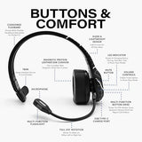 Storm Plus Road Edition-Premium Trucker Bluetooth 5.2 Headset-Wireless Noise Canceling Mono Headset with Mic-High-Fidelity Sound,45-Hour Talk Time,